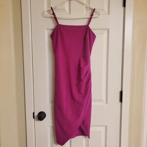 Betsey Johnson magenta holiday prom mini dress